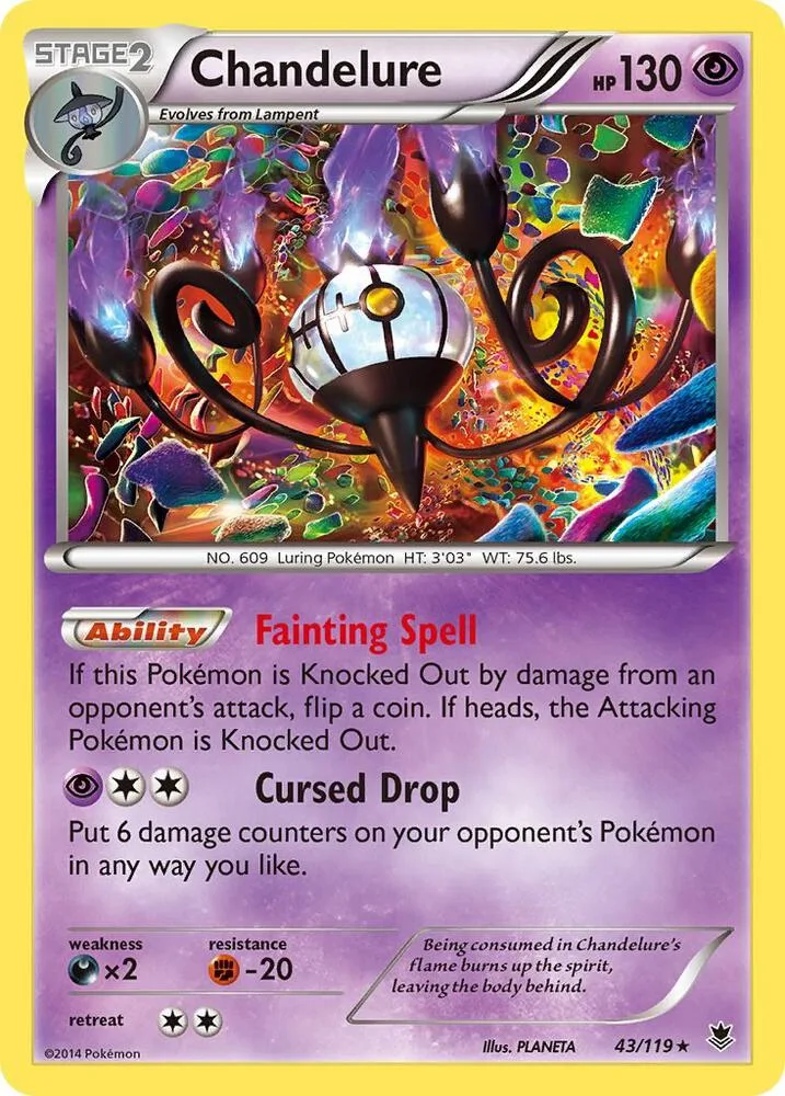 Chandelure card front