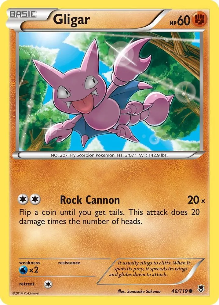 Gligar card front