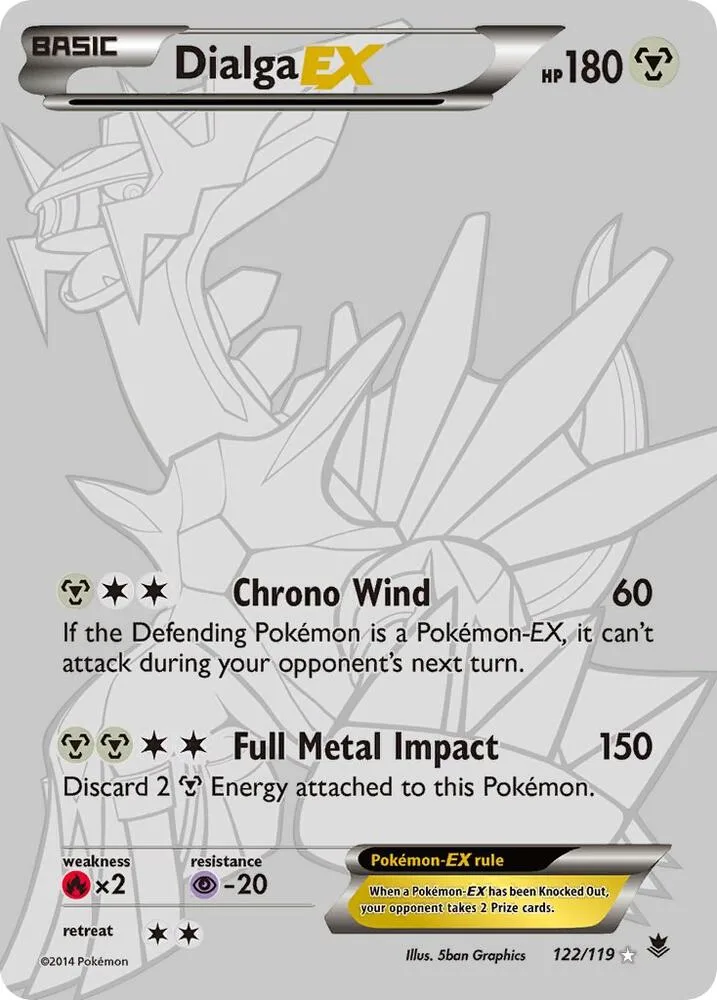 Dialga EX (122 Secret Rare) Holofoil card