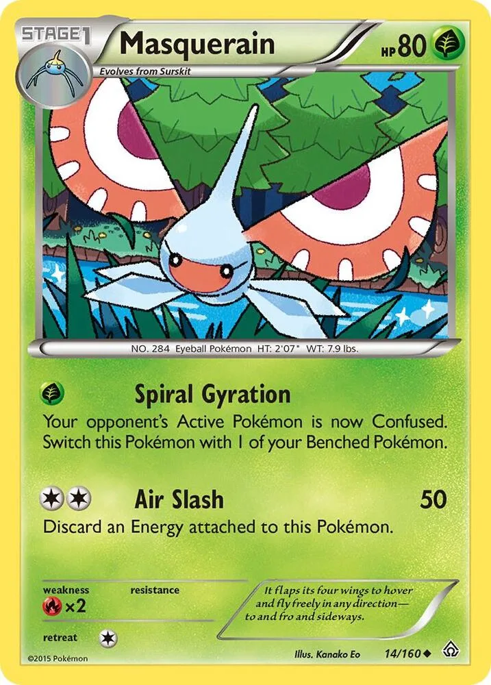 Masquerain card front