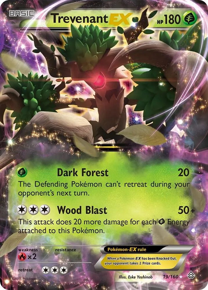 Trevenant EX card front