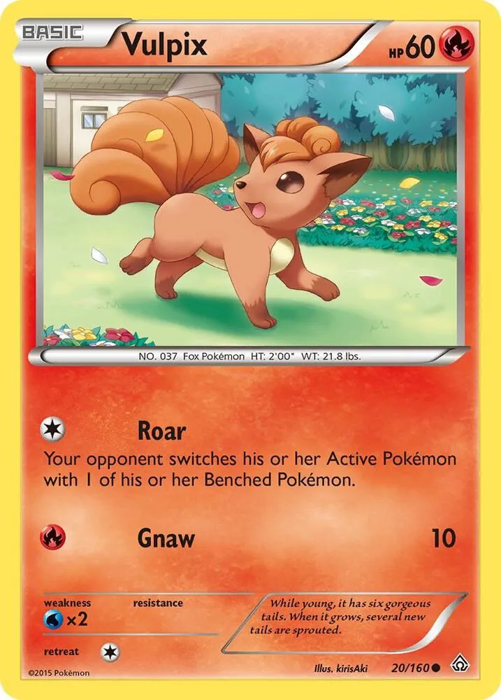 Vulpix card front