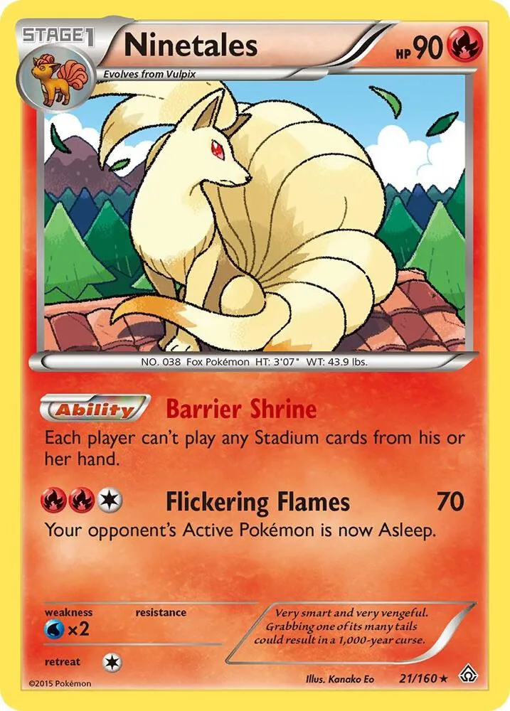 Ninetales card front