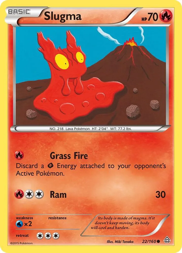 Slugma card front