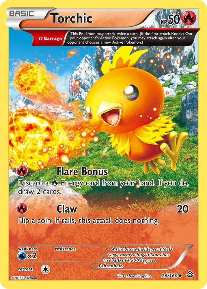 Torchic (Omega) card front