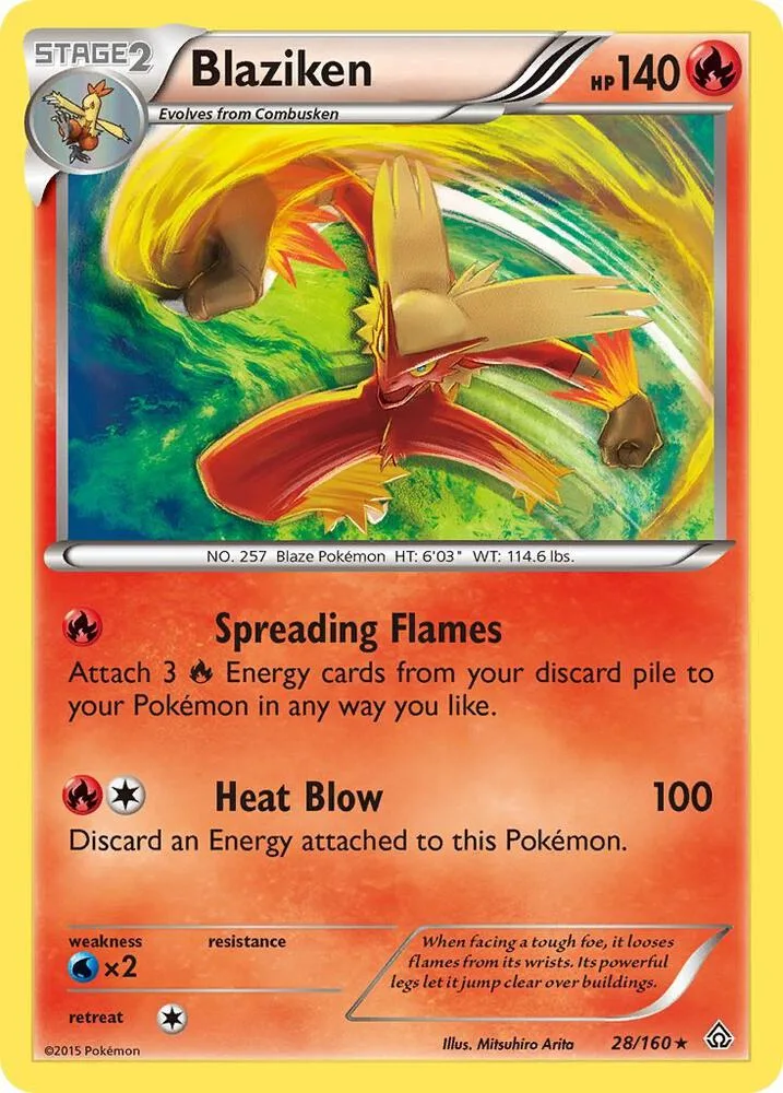 Blaziken card front