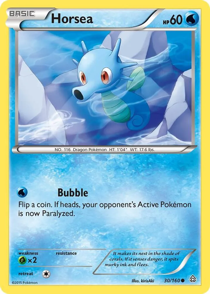 Horsea card front