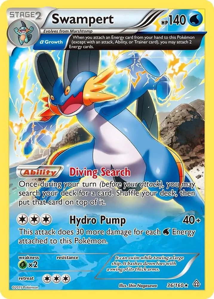 Swampert (Alpha) card front