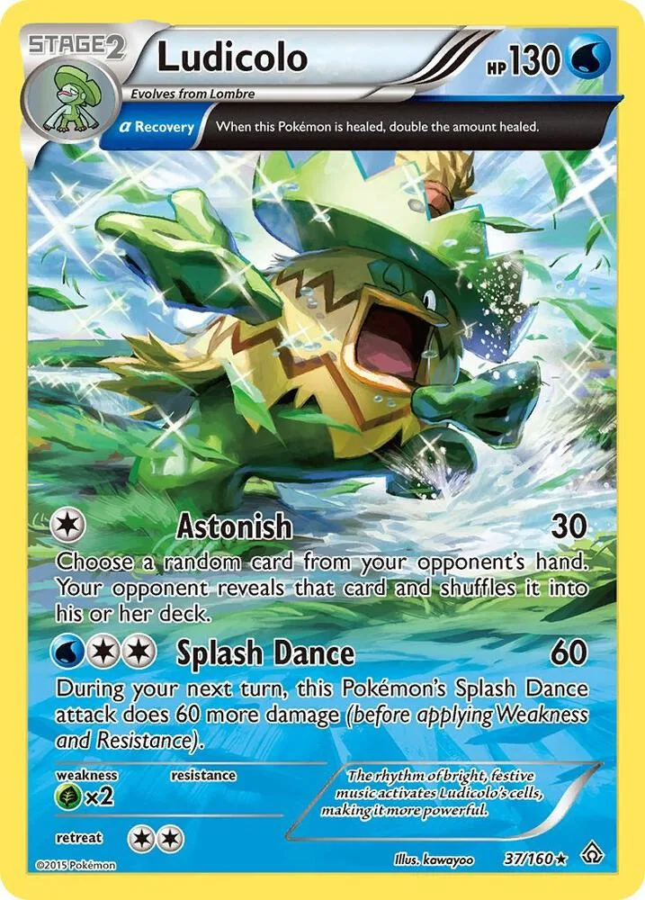 Ludicolo (Alpha) card front