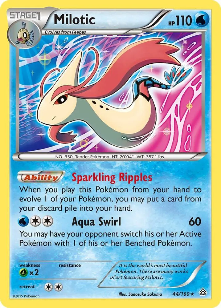 Milotic card front