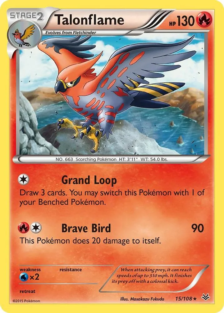 Talonflame card front