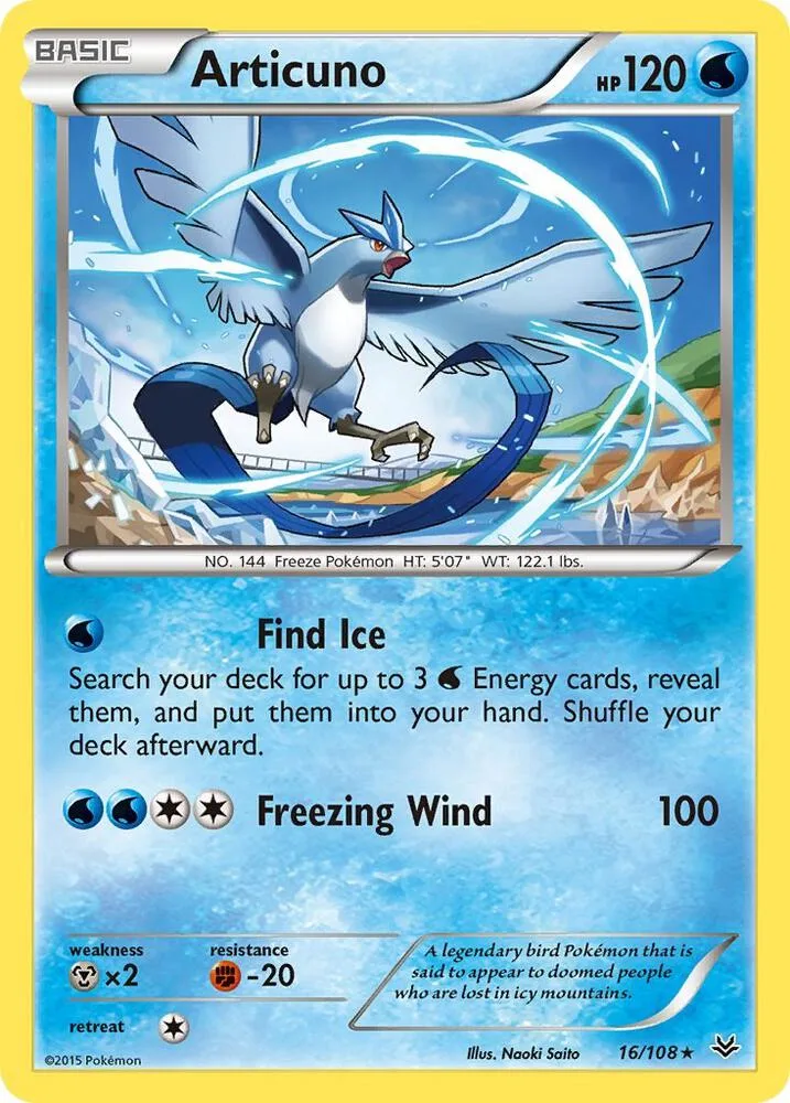 Articuno card front