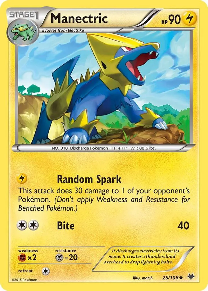 Manectric card front