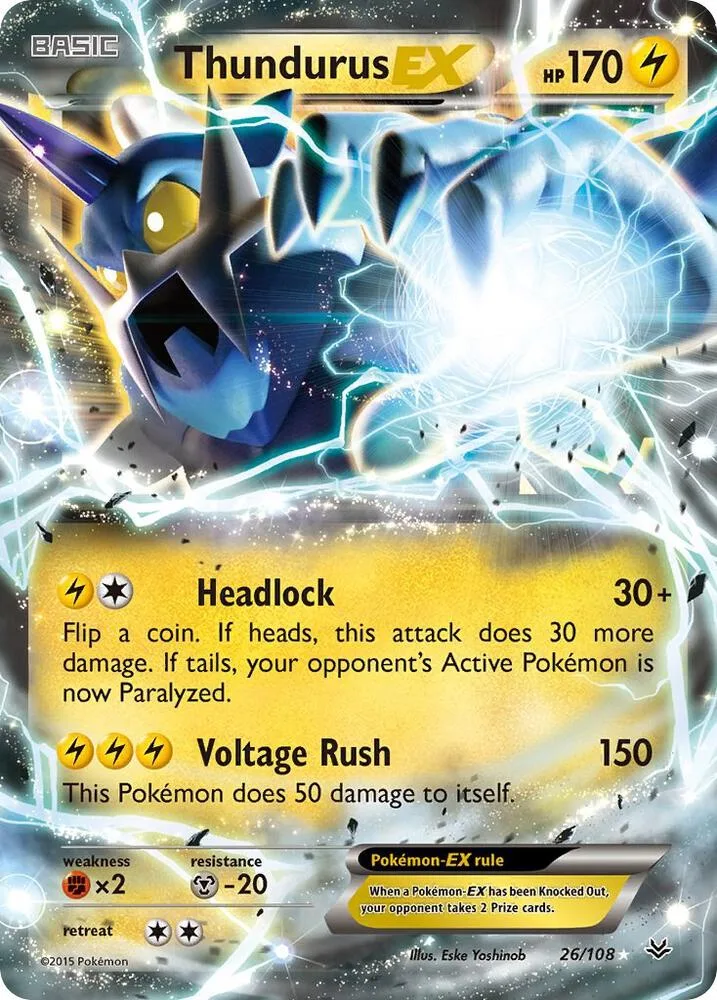 Thundurus EX card front