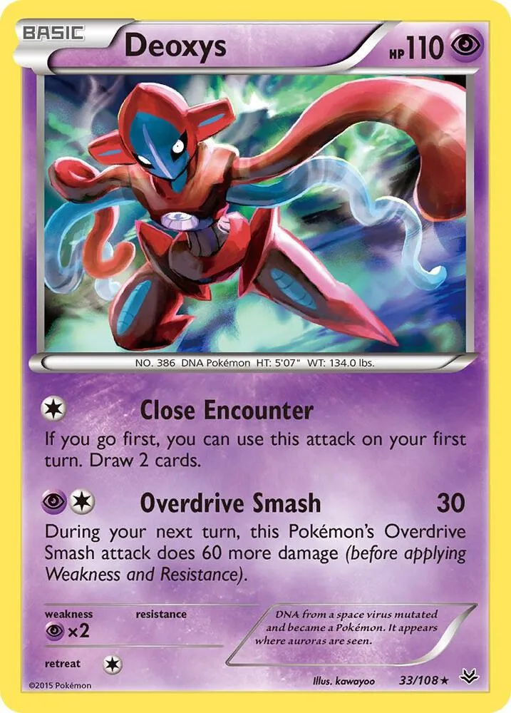 Deoxys card front