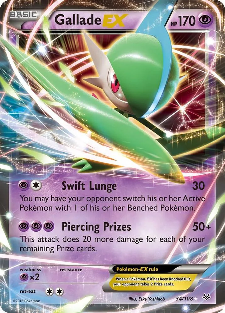 Gallade EX card front