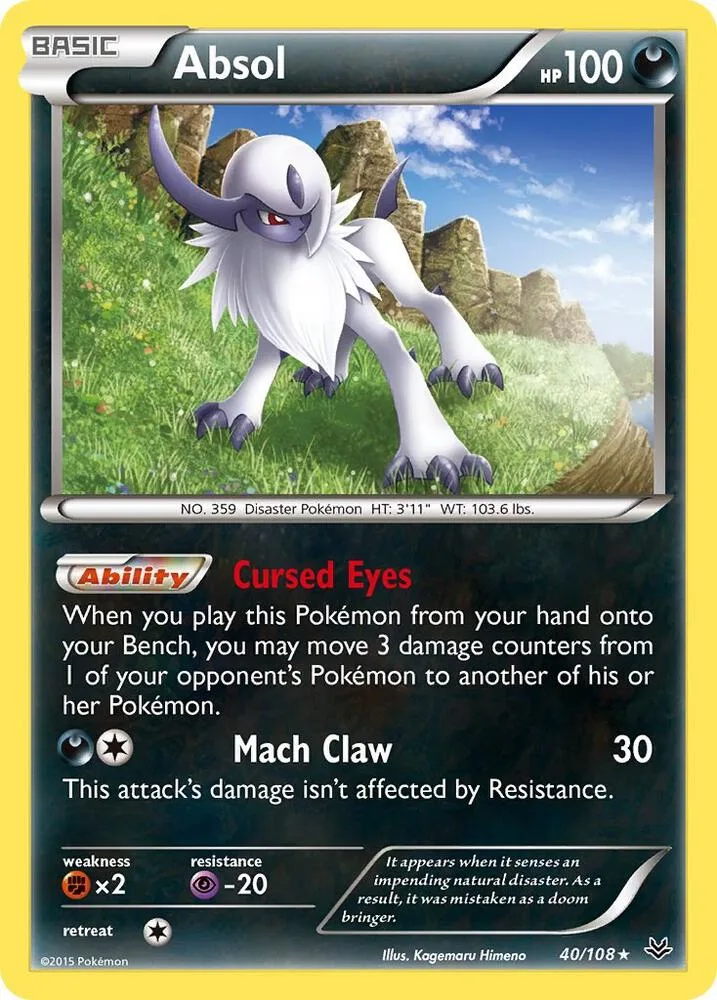 Absol card front