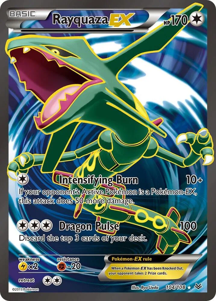 Rayquaza EX (104 Full Art) Holofoil card