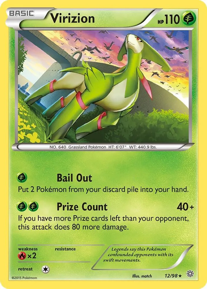 Virizion card front