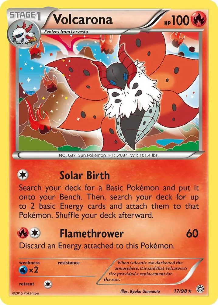 Volcarona card front