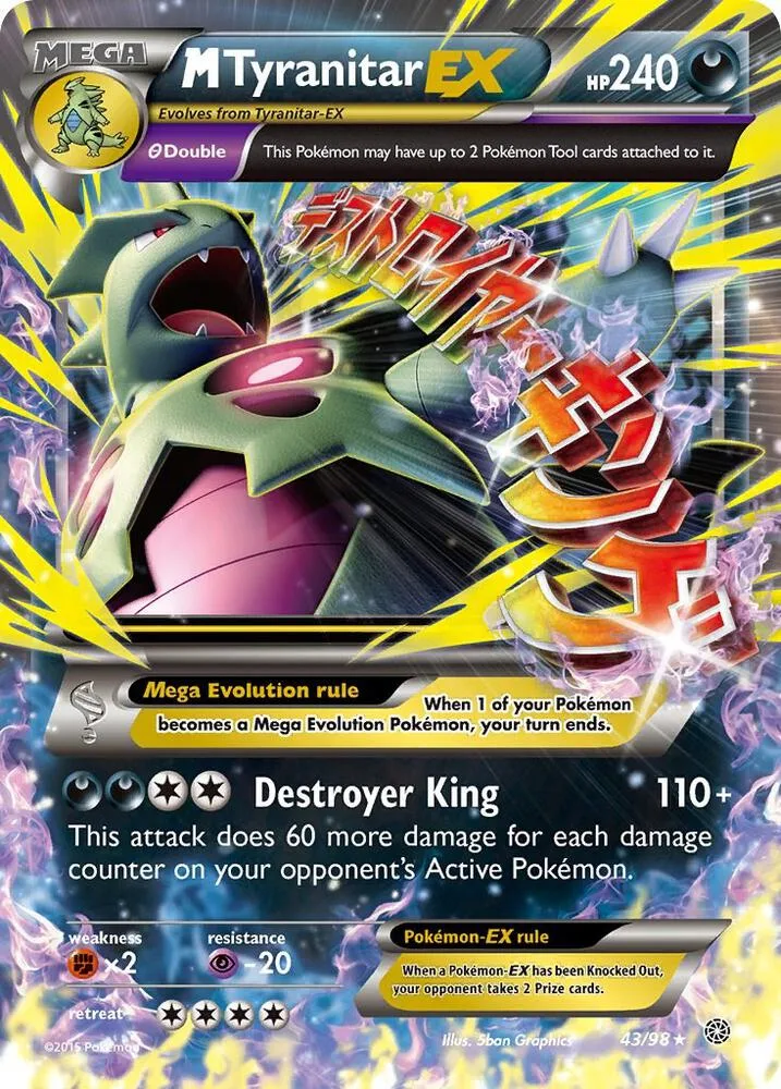 M Tyranitar EX card front