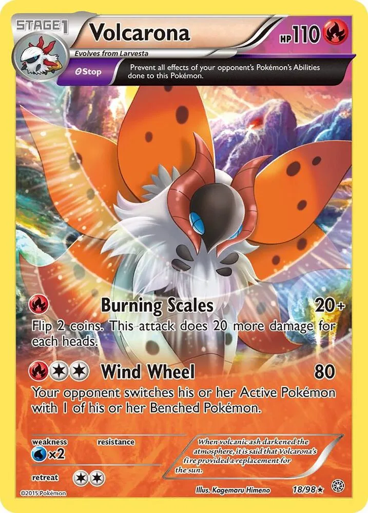 Volcarona card front