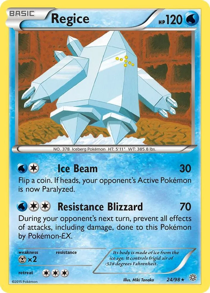 Regice card front