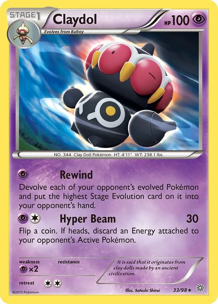 Claydol card front