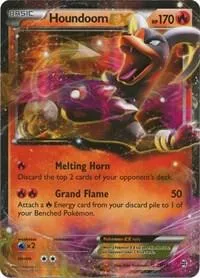 Houndoom EX card front