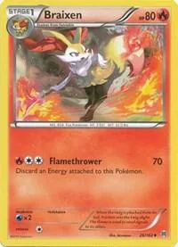 Braixen card front