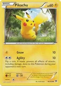 Pikachu card front