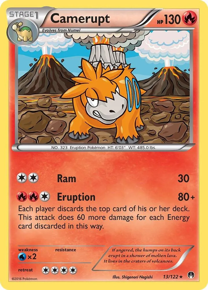 Camerupt card front