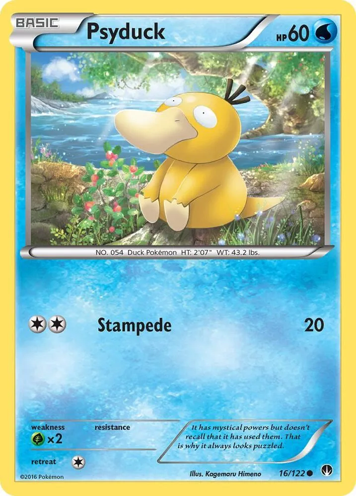 Psyduck card front