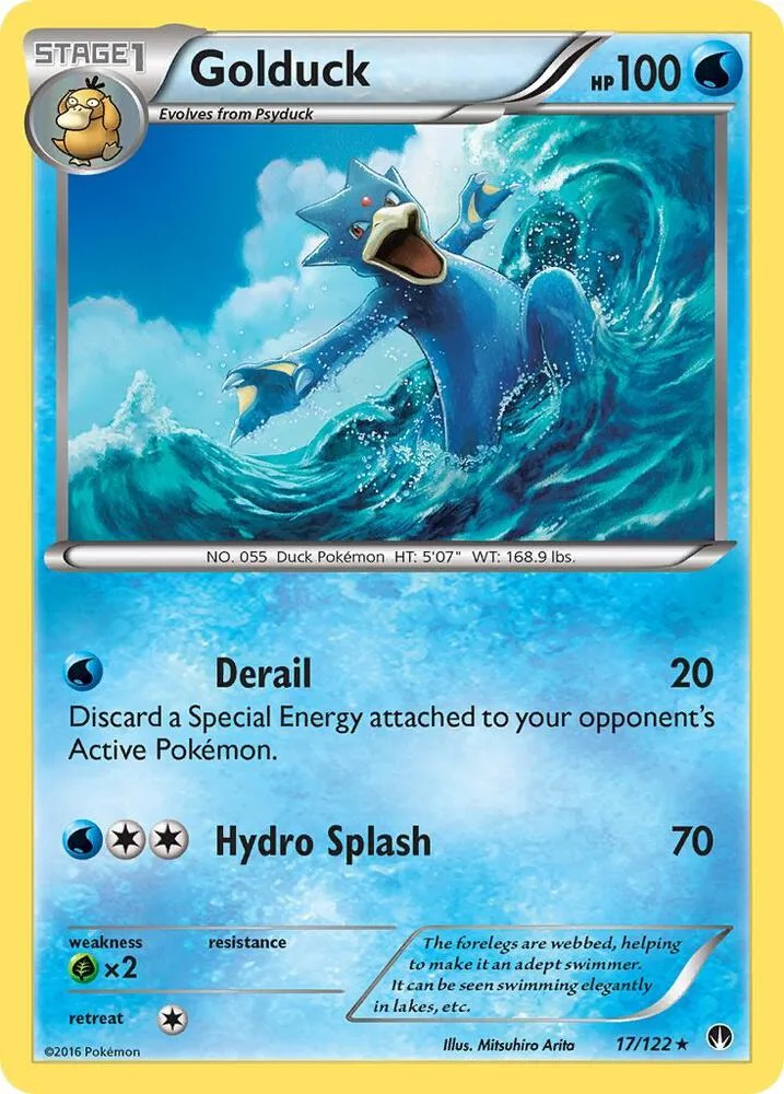 Golduck card front