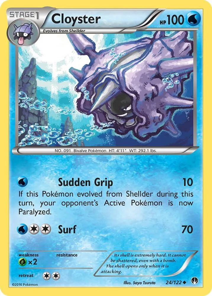 Cloyster card front