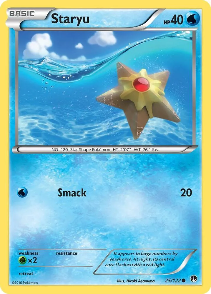 Staryu card front