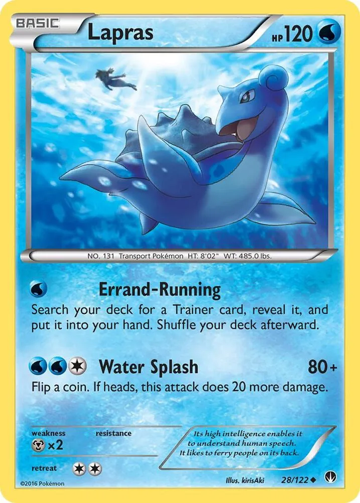 Lapras card front