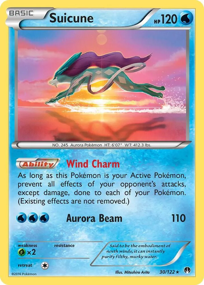 Suicune card front