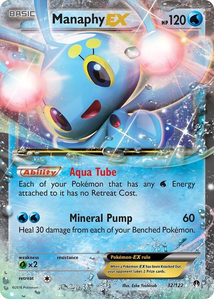 Manaphy EX card front
