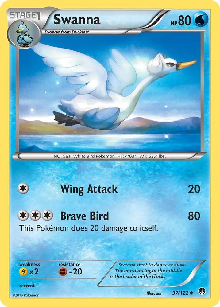 Swanna card front