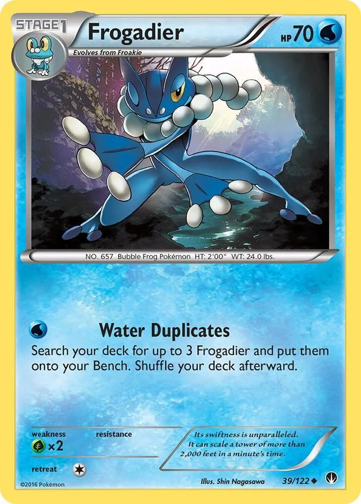 Frogadier card front