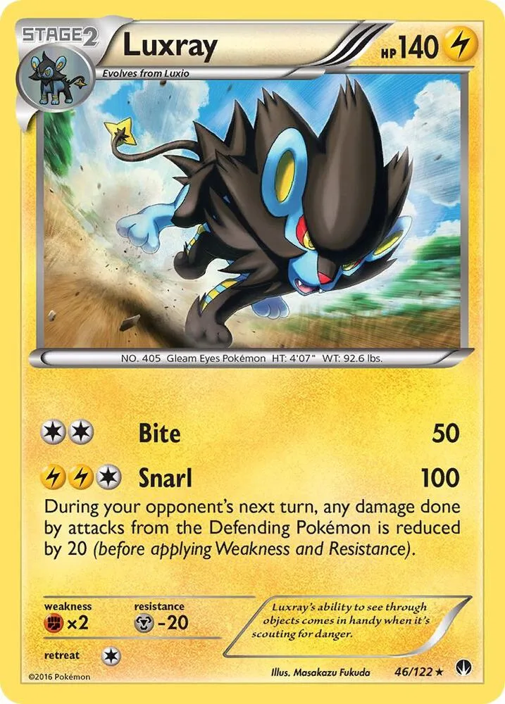Luxray card front