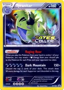 Tyranitar (Prerelease) [Staff] Holofoil card