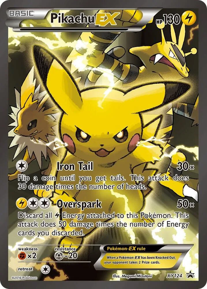 Pikachu EX Holofoil card
