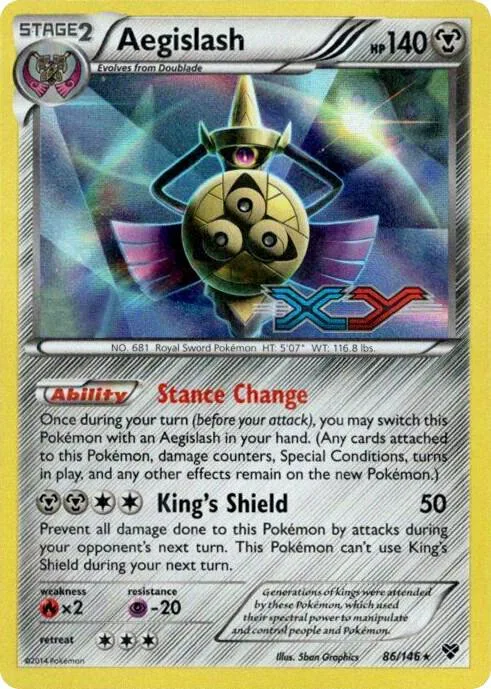 Aegislash (Prerelease) card front