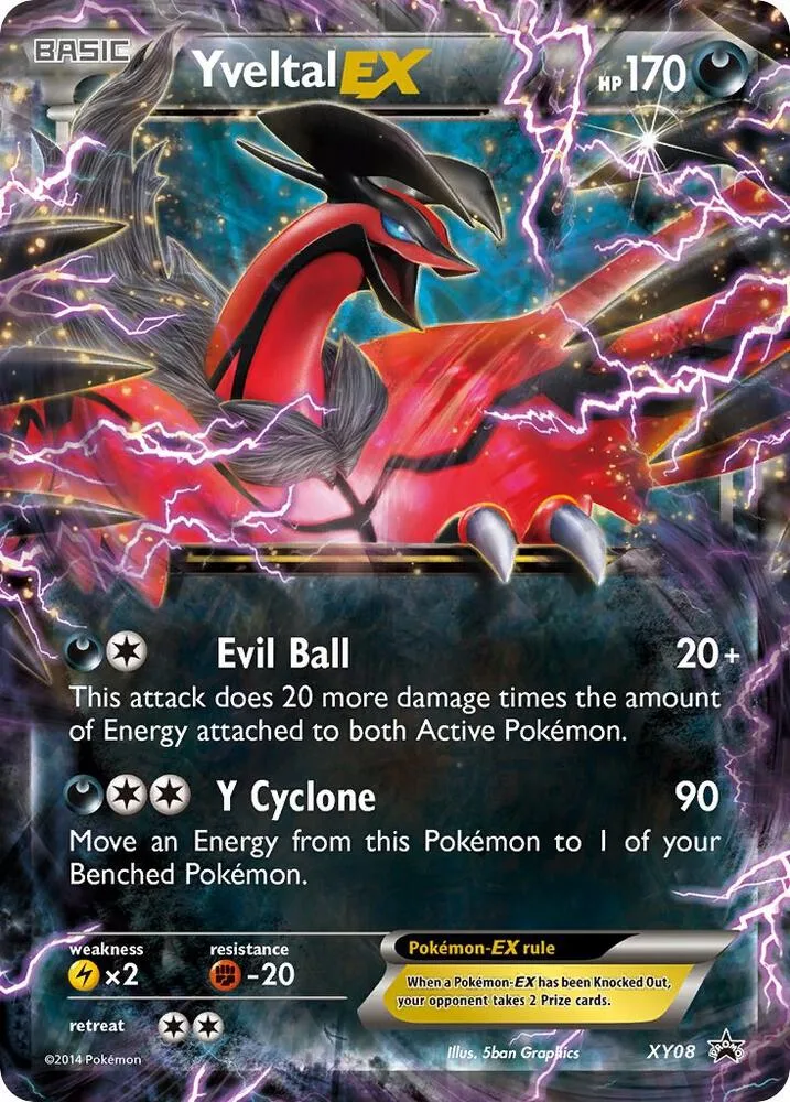 Yveltal EX card front