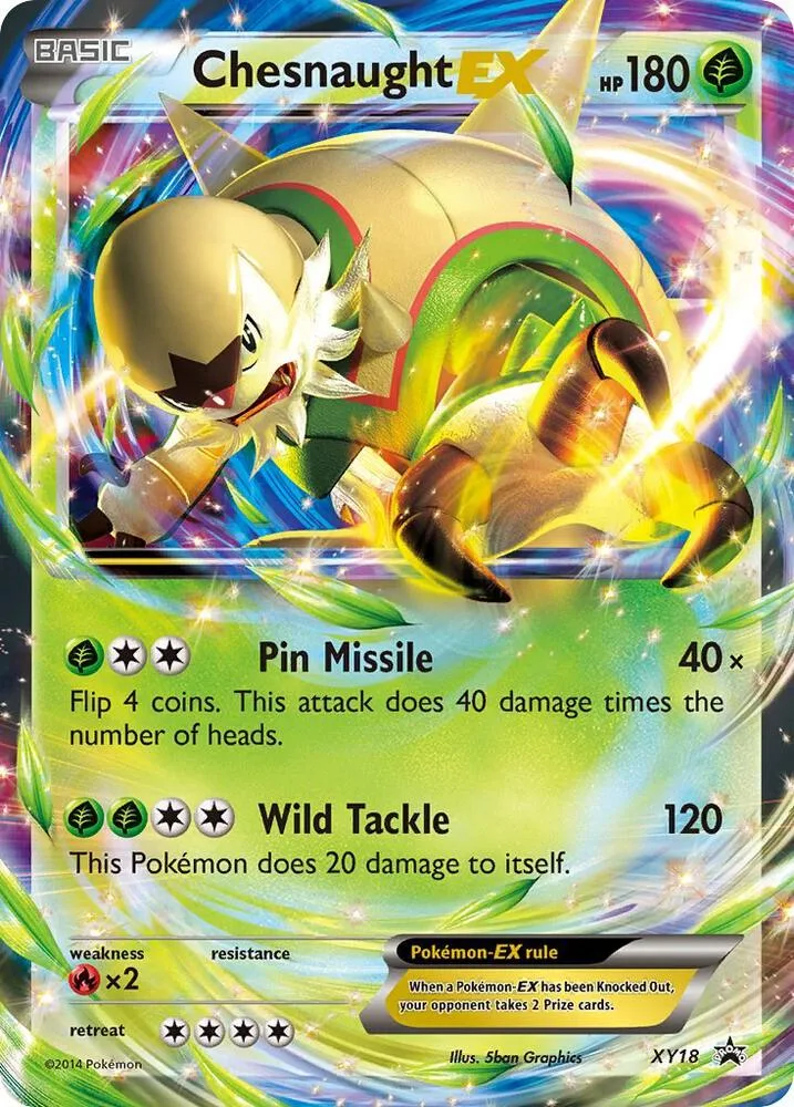 Chesnaught EX card front