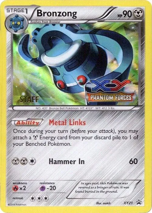 Bronzong (Prerelease) [Staff] card front