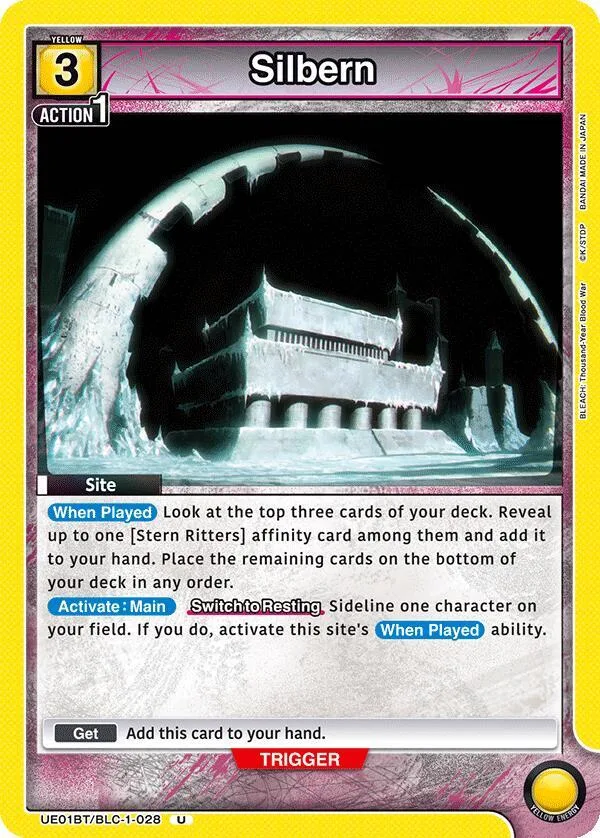 Silbern card front