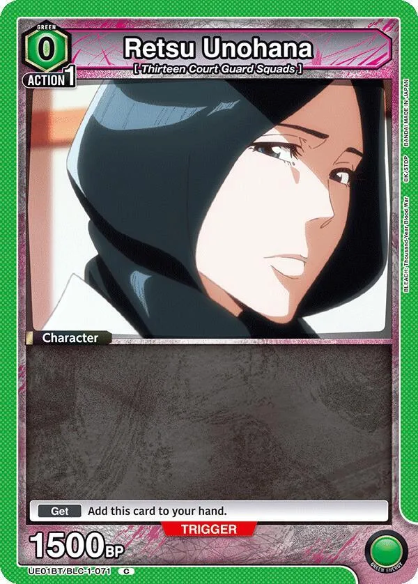 Retsu Unohana (071) card front